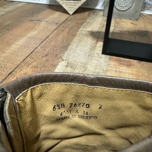 Frye Boots Women's 6.5 B Phillip Harness Short Leather Brown Classic Western - Picture 9 of 12